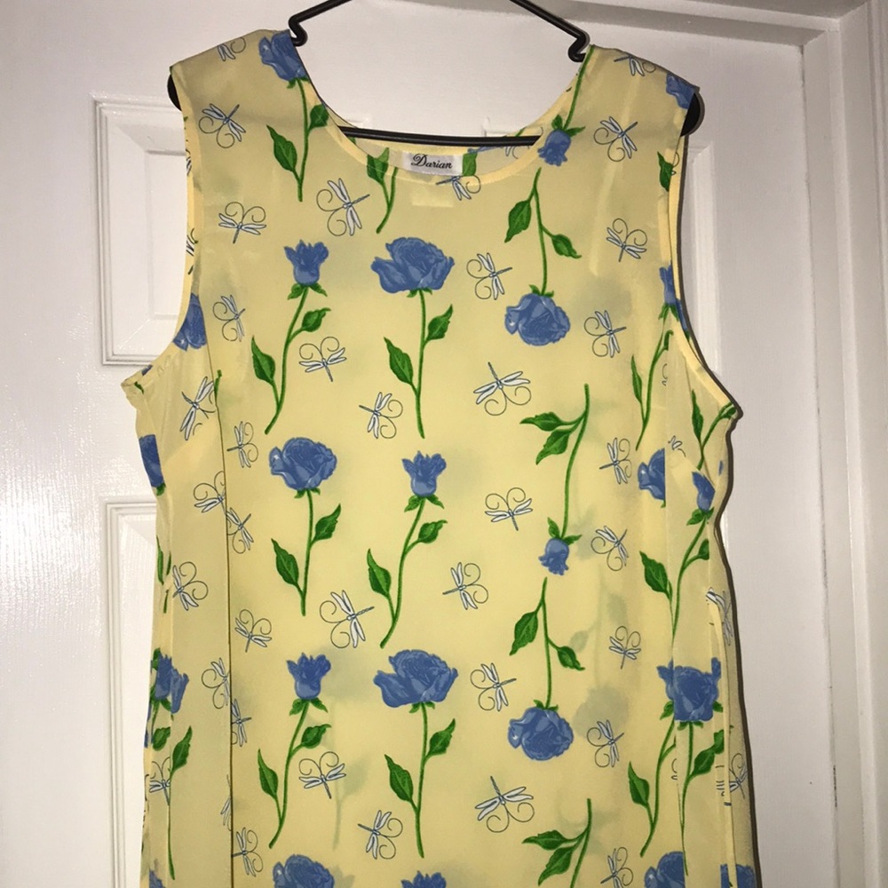 Darian Yellow floral dress